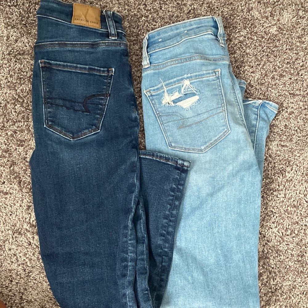 High rise American eagle jeans